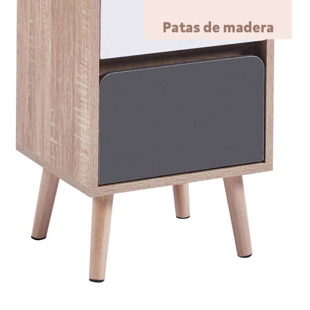 Velador Doble Cajonera Imatra-4