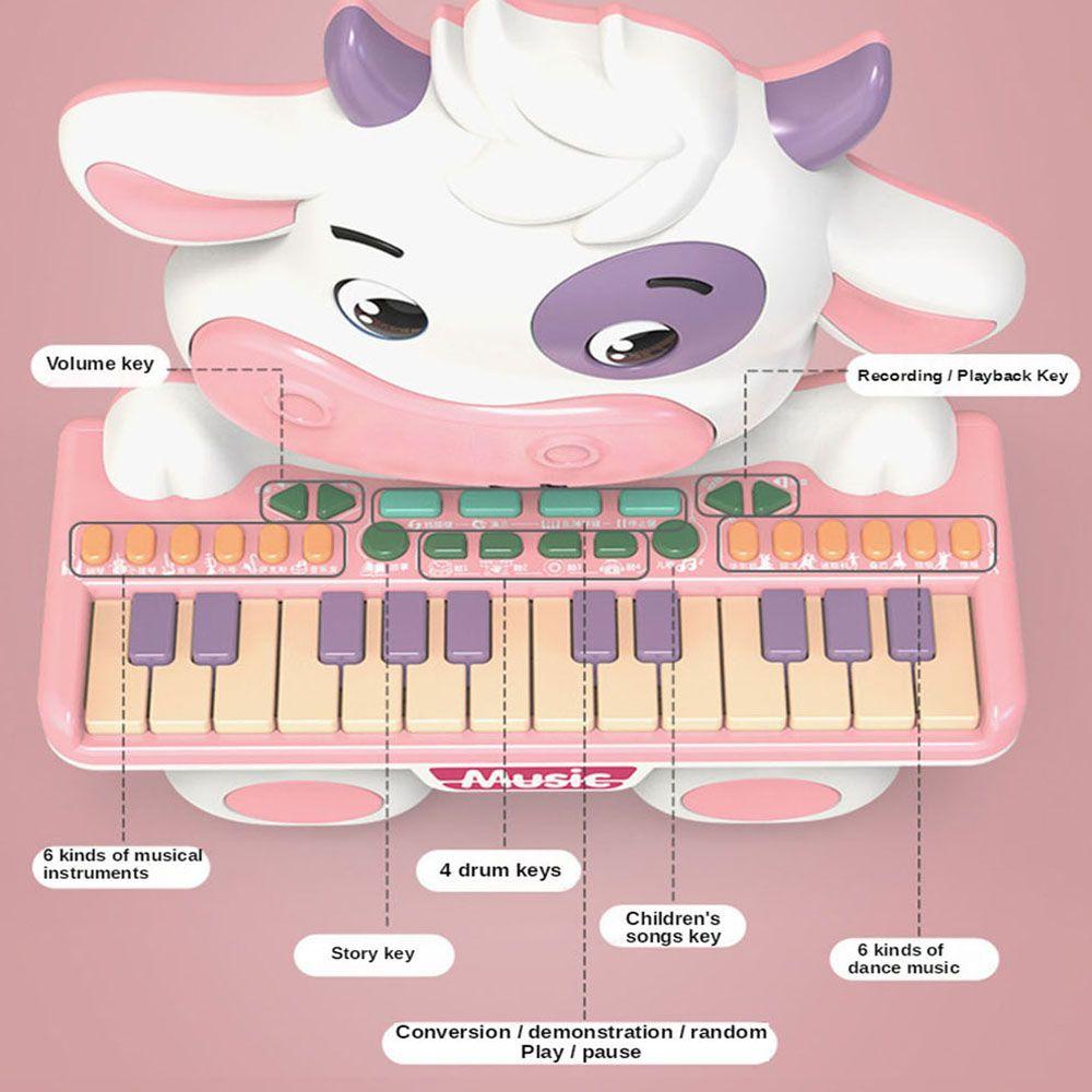 Piano Musical Juguete Interactivo Bebe Vaquita Spacezat-2