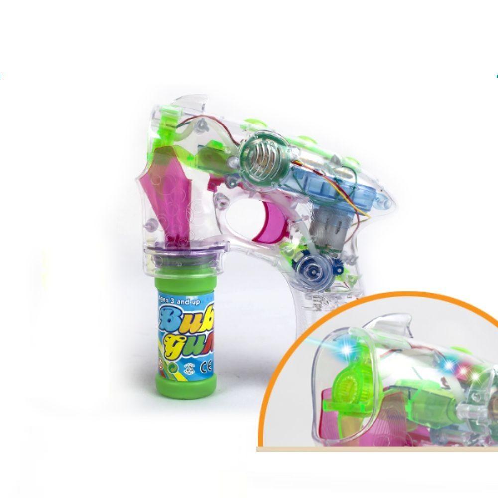 Pistola Lanza Burbujas de Juguete con Luces-1