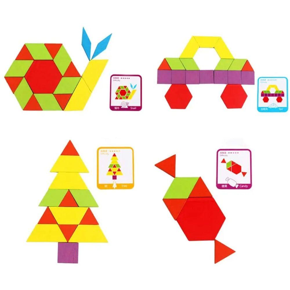 Juguete Didáctico Tangram Madera 155 pcs-1