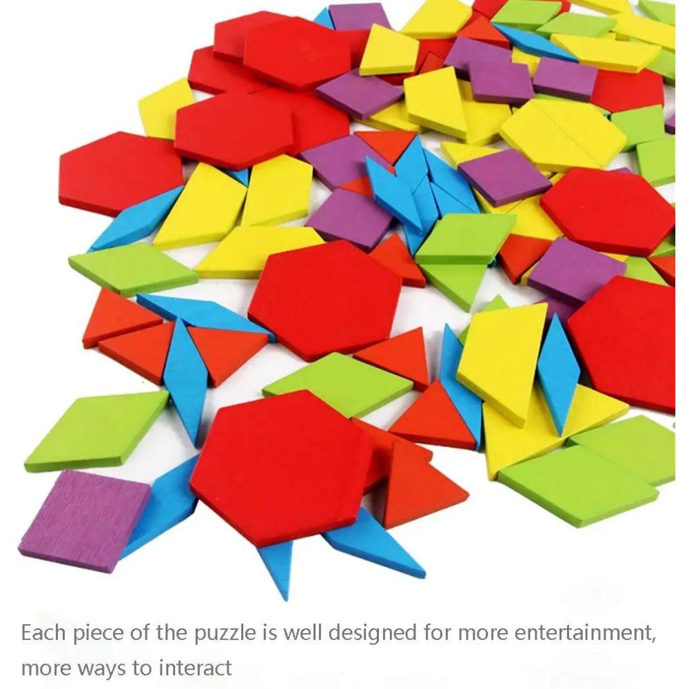 Juguete Didáctico Tangram Madera 155 pcs-4