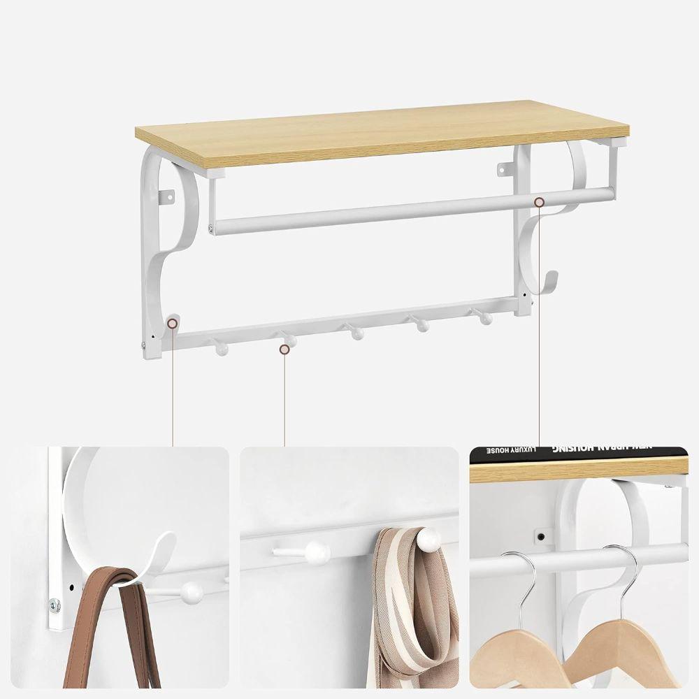 Repisa Perchero Vasaro Estante de Pared-5