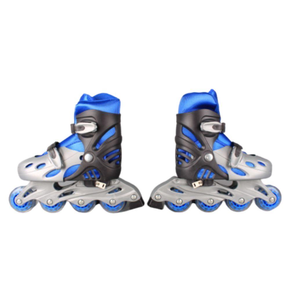 Patines Rollers Linea Casco/Rodilleras Azul 35-38 Spacezat-4