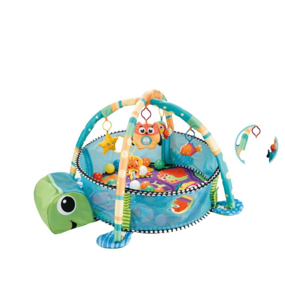 Piscina Gimnasio para Bebe + Pelotitas Tortuguita-2