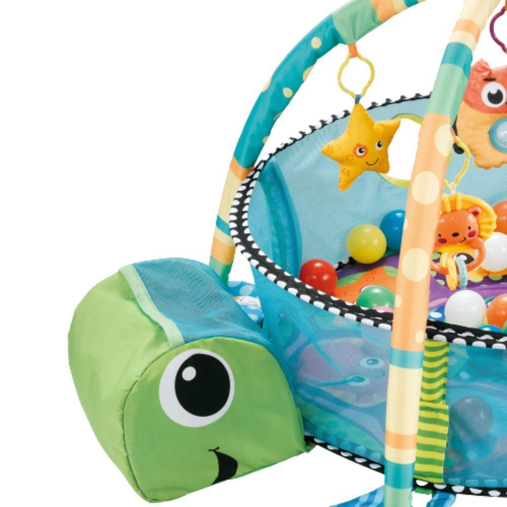 Piscina Gimnasio para Bebe + Pelotitas Tortuguita-3
