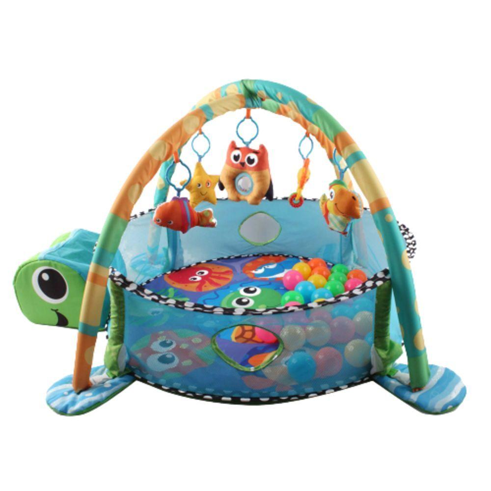 Piscina Gimnasio para Bebe + Pelotitas Tortuguita-4
