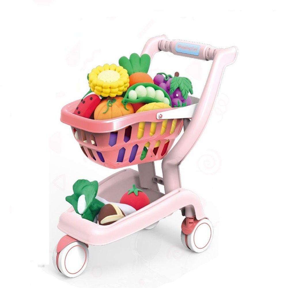 Carrito de Supermercado Rosado con Luces y Sonidos-0