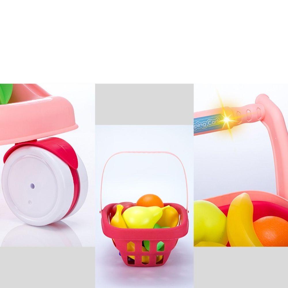 Carrito de Supermercado Rosado con Luces y Sonidos-3