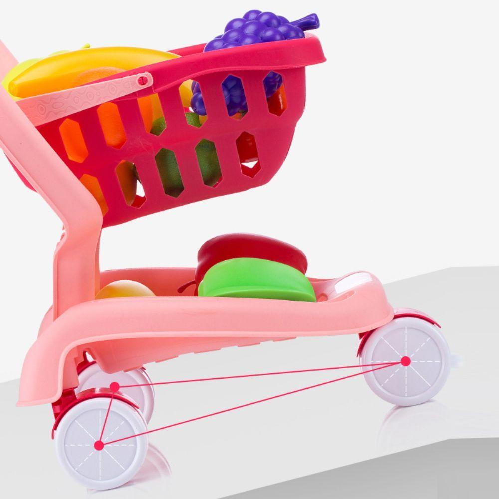 Carrito de Supermercado Rosado con Luces y Sonidos-4