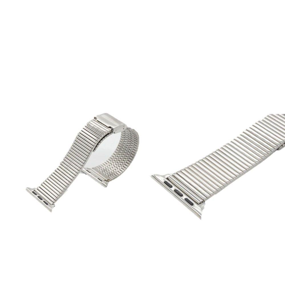 Correa Compatible c/ Apple Watch Acero Inox 38/40mm Plateada-1