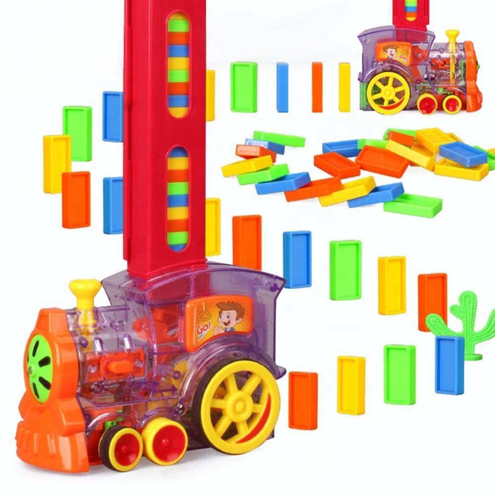 Juego de Ferro Automático con Bloques de Dominó Apilables-0