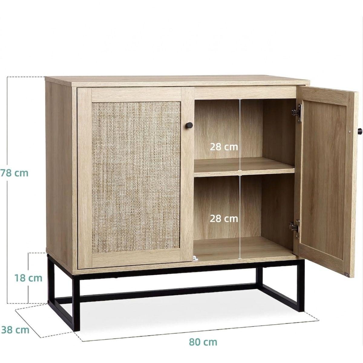 Mueble Buffet Aparador Ratan Fitjar-2