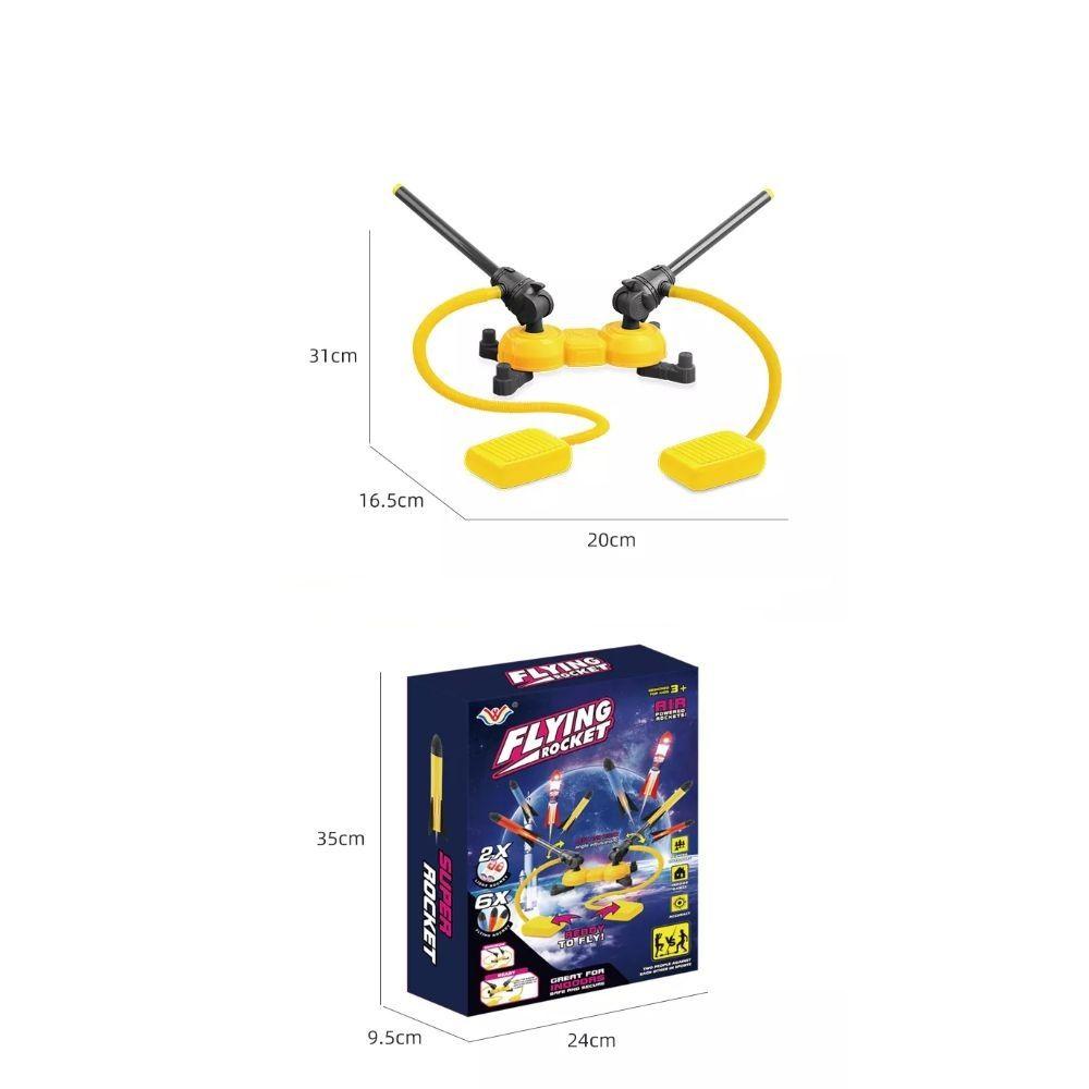 Juguete Lanzador Cohete Doble Pedal Infantil 8 pzas Spacezat-5