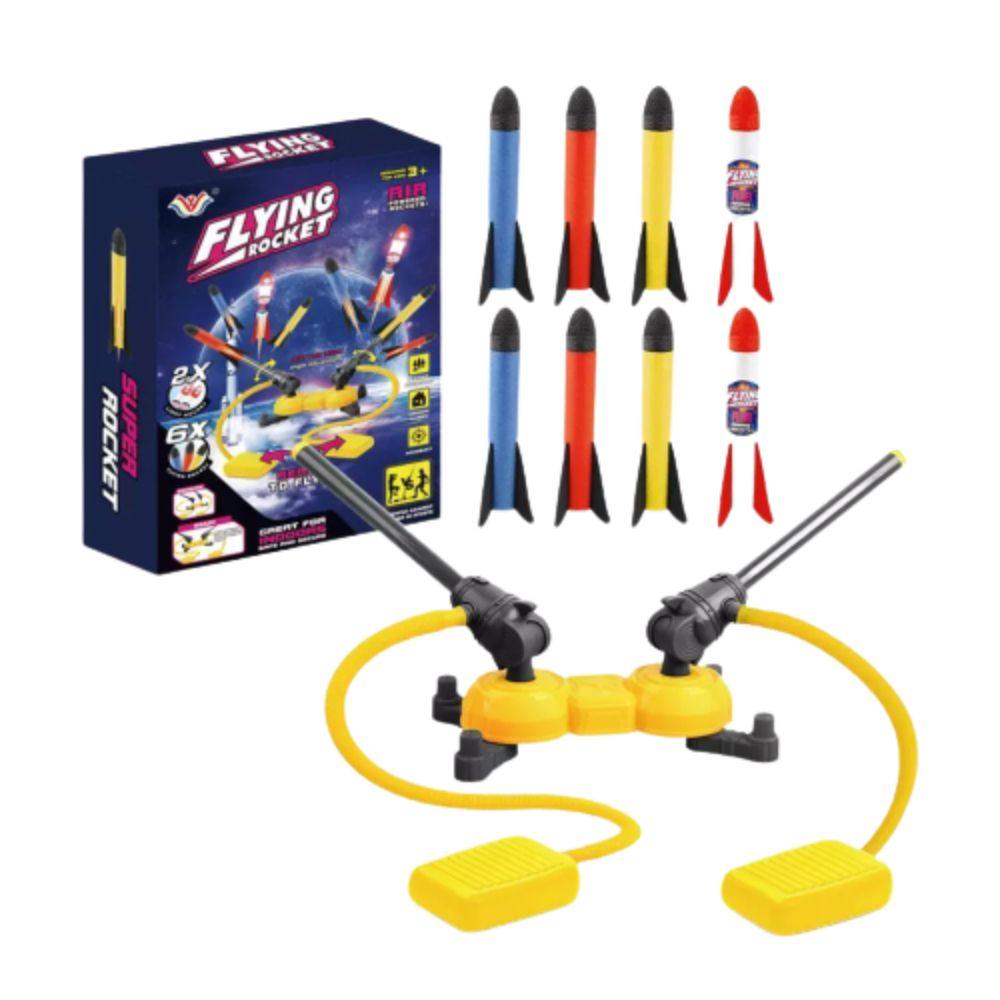 Juguete Lanzador Cohete Doble Pedal Infantil 8 pzas Spacezat-6