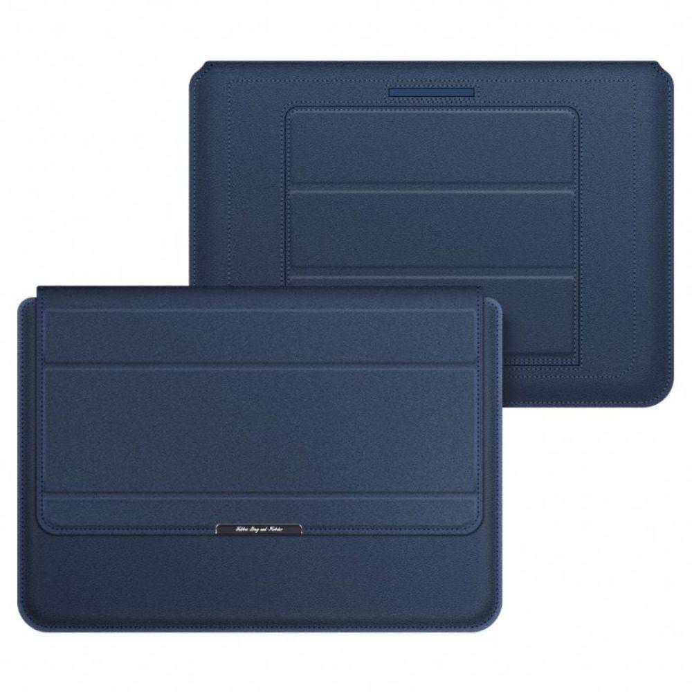 Estuche Protector Compatible Macbook Air 13" Cuero PU Azul-1