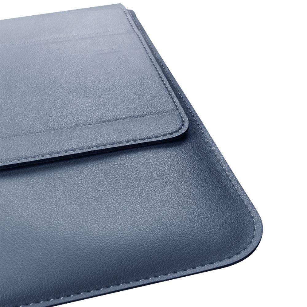 Estuche Protector Compatible Macbook Air 13" Cuero PU Azul-2