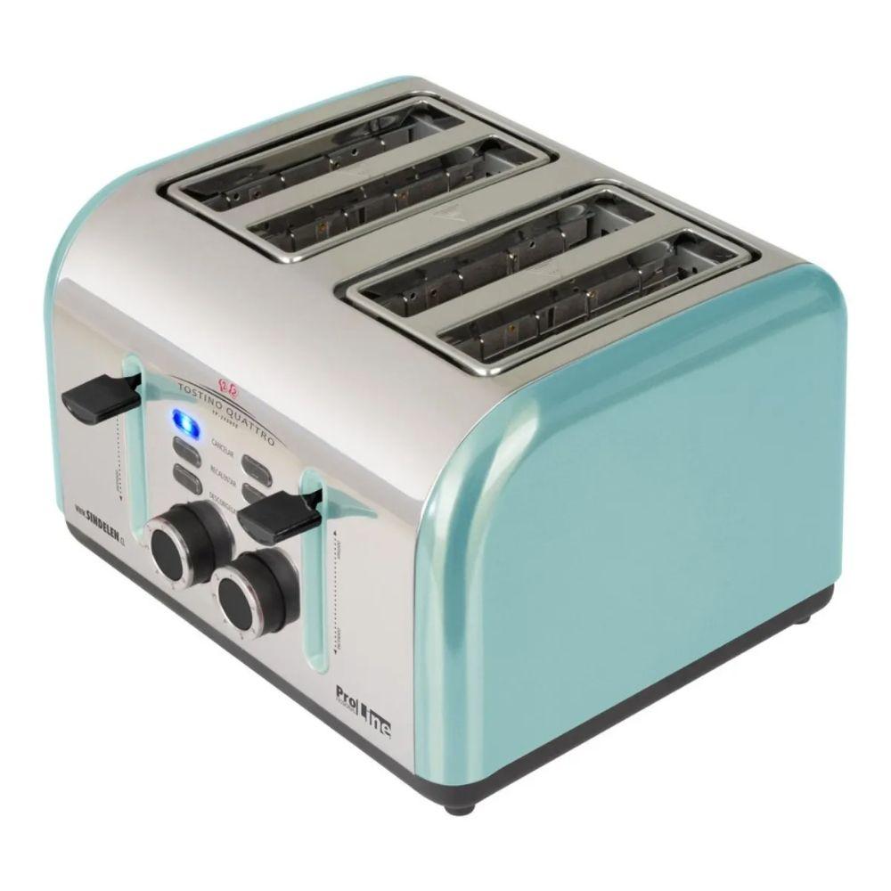 Tostador de pan Eléctrico Quattro Sindelen TP2420 Celeste-0