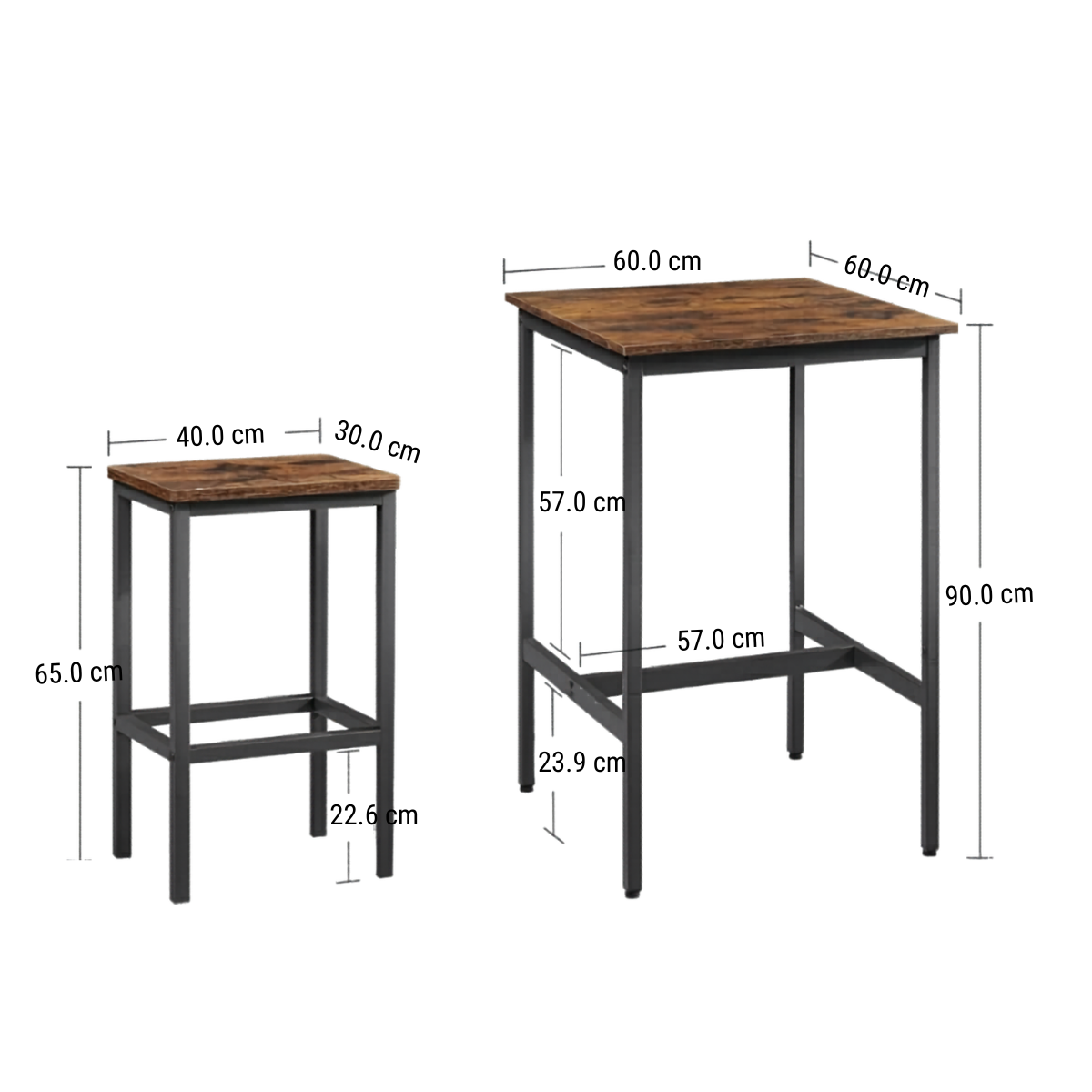Set Mesa Bar y 2 Taburetes Rattvik-5