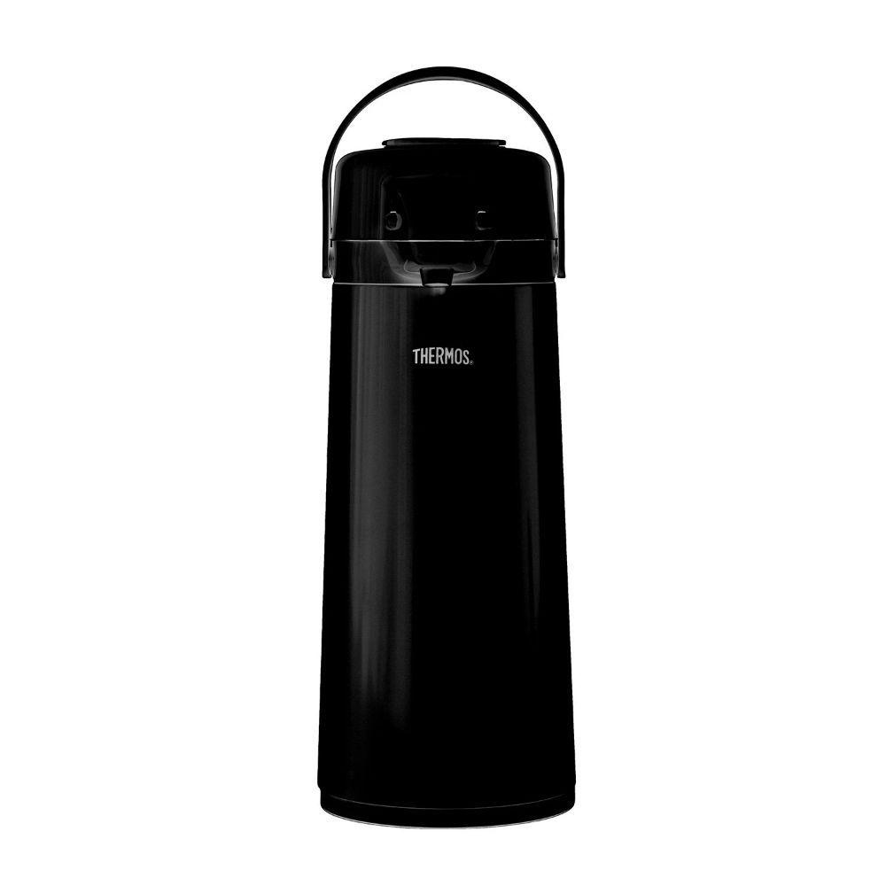 Termo Sifón 2.5Lts Acero inox y Vidrio Thermos Negro-0