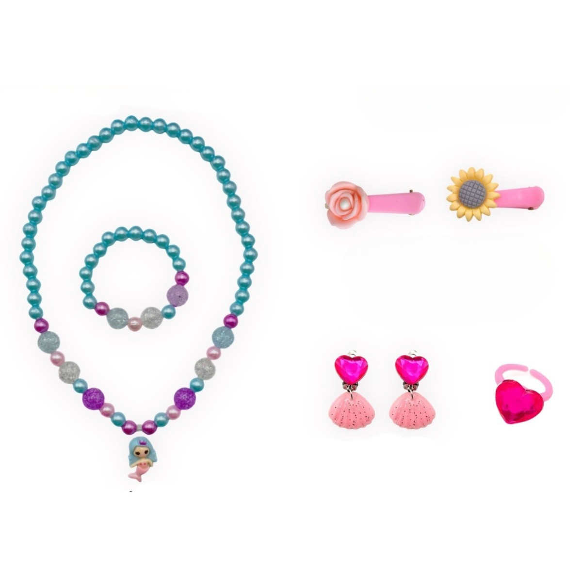 Disfraz Infantil Sirena con Tutu Zapatos y Accesorios-3