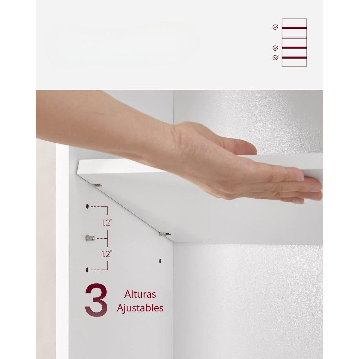 Estanteria Librero Clásico Blanco 5 Niveles Verum-4