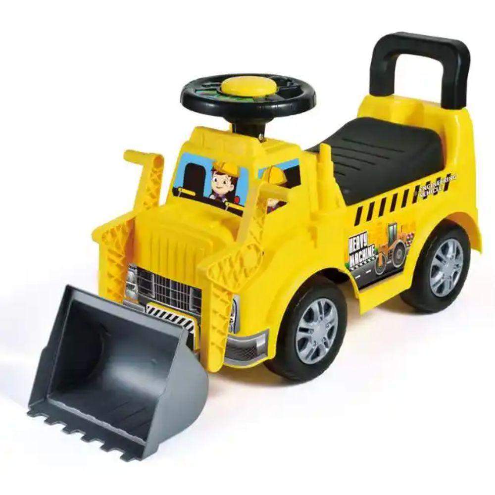 Auto Retroexcavadora Correpasillo Andador Amarillo-0