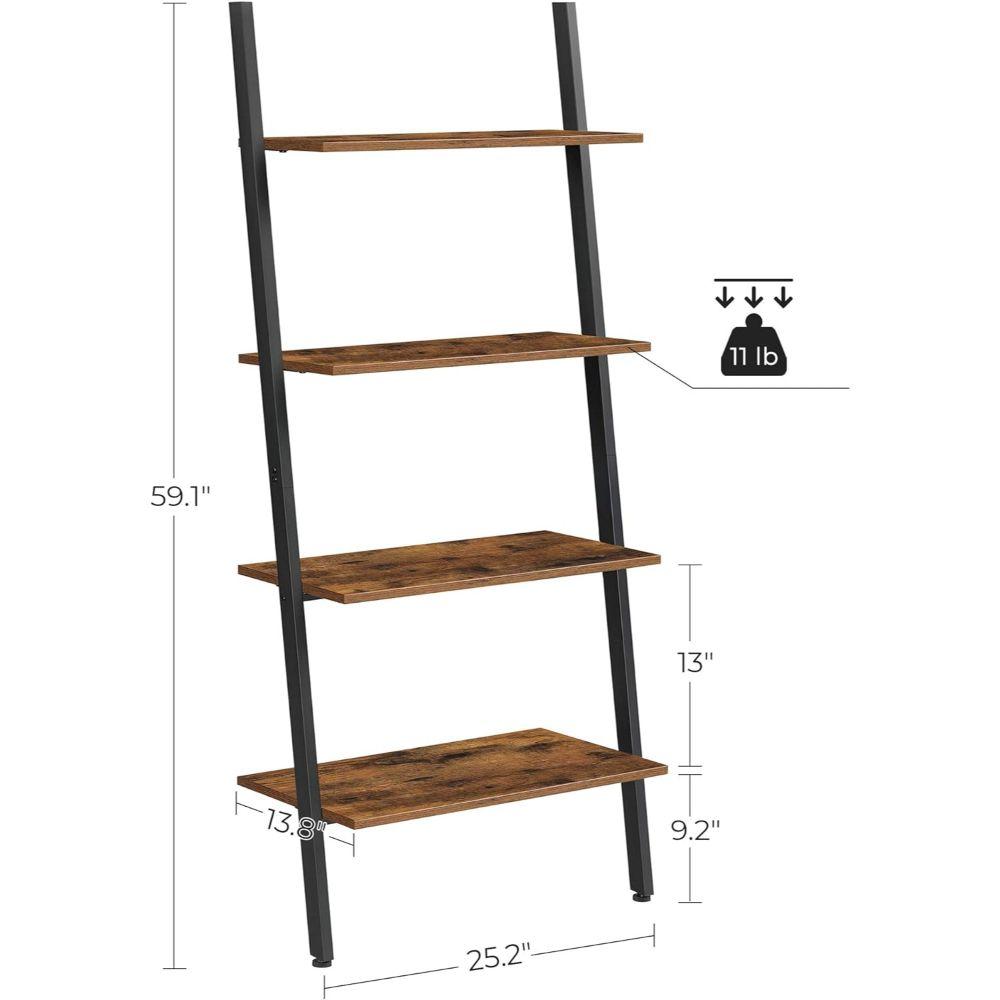 Estanteria Escalera Malmo 4 Niveles Estilo Industrial-5