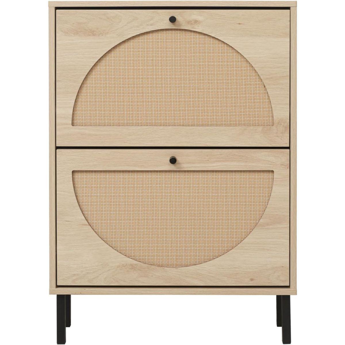 Mueble Organizador Zapatero Ratán Ruka-0