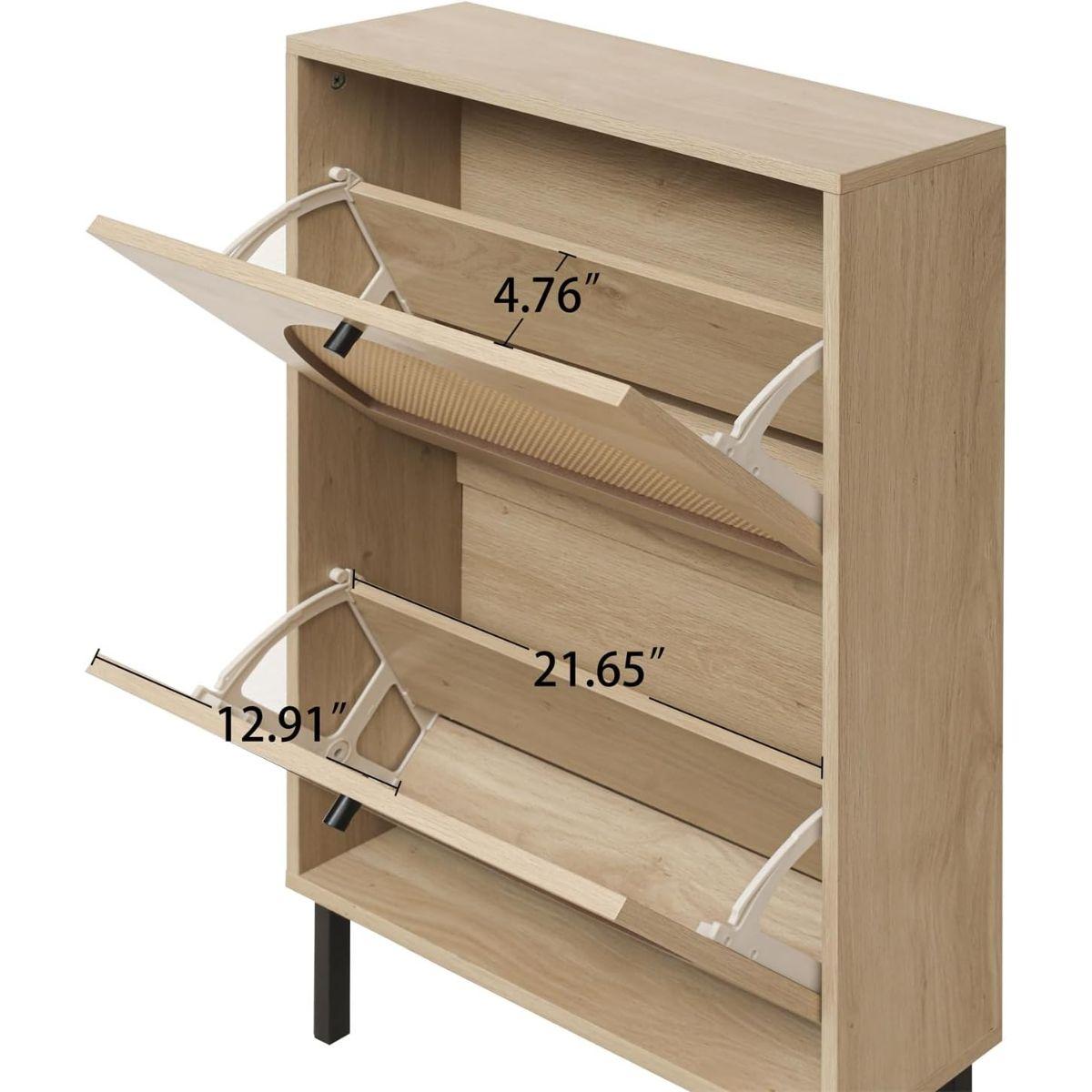 Mueble Organizador Zapatero Ratán Ruka-6