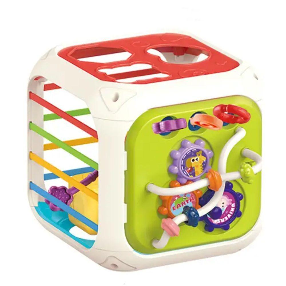 Cubo de Actividades Para Bebés Juguete de Enseñanza 7 en 1-0