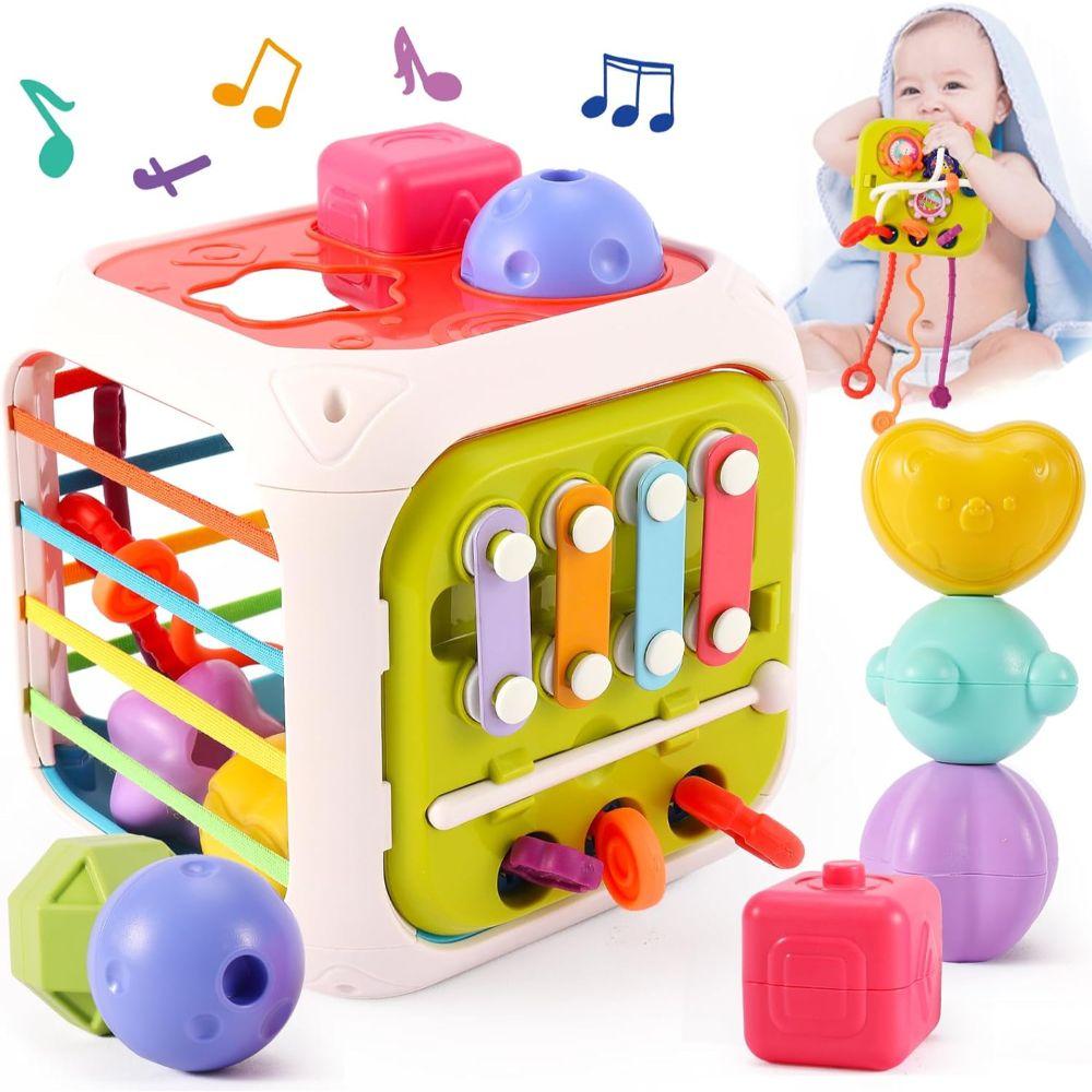 Cubo de Actividades Para Bebés Juguete de Enseñanza 7 en 1-1