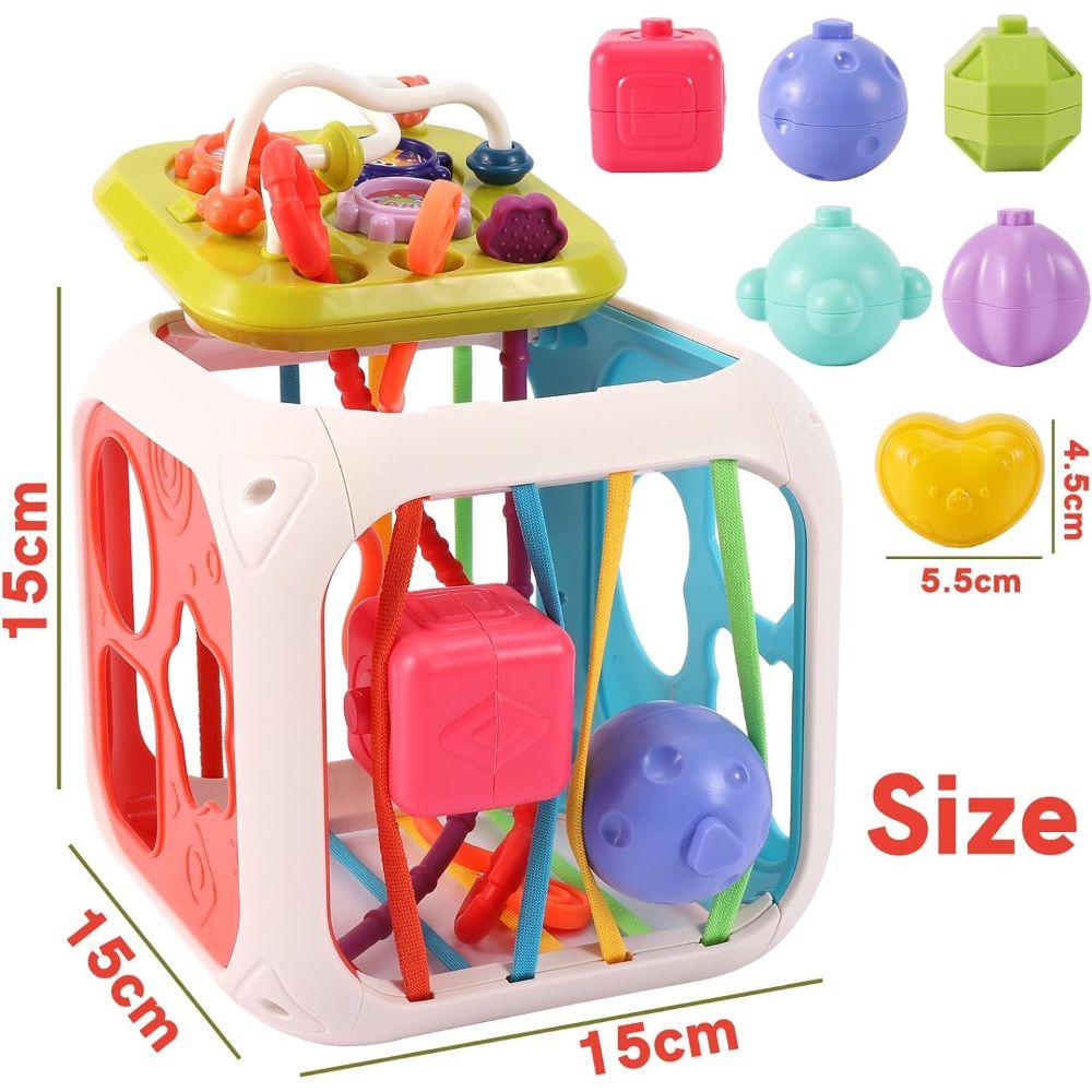 Cubo de Actividades Para Bebés Juguete de Enseñanza 7 en 1-2