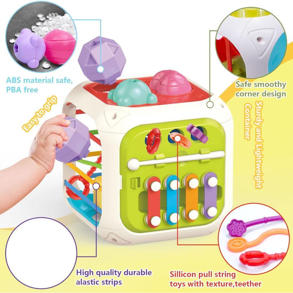 Cubo de Actividades Para Bebés Juguete de Enseñanza 7 en 1-5