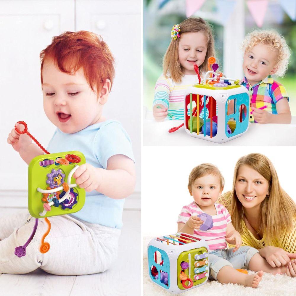 Cubo de Actividades Para Bebés Juguete de Enseñanza 7 en 1-6