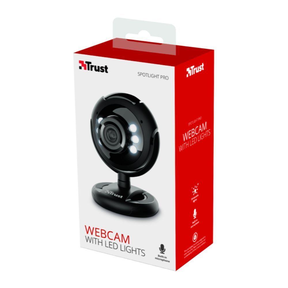 Webcam Pro Trust SpotLight con Led y Micrófono-10