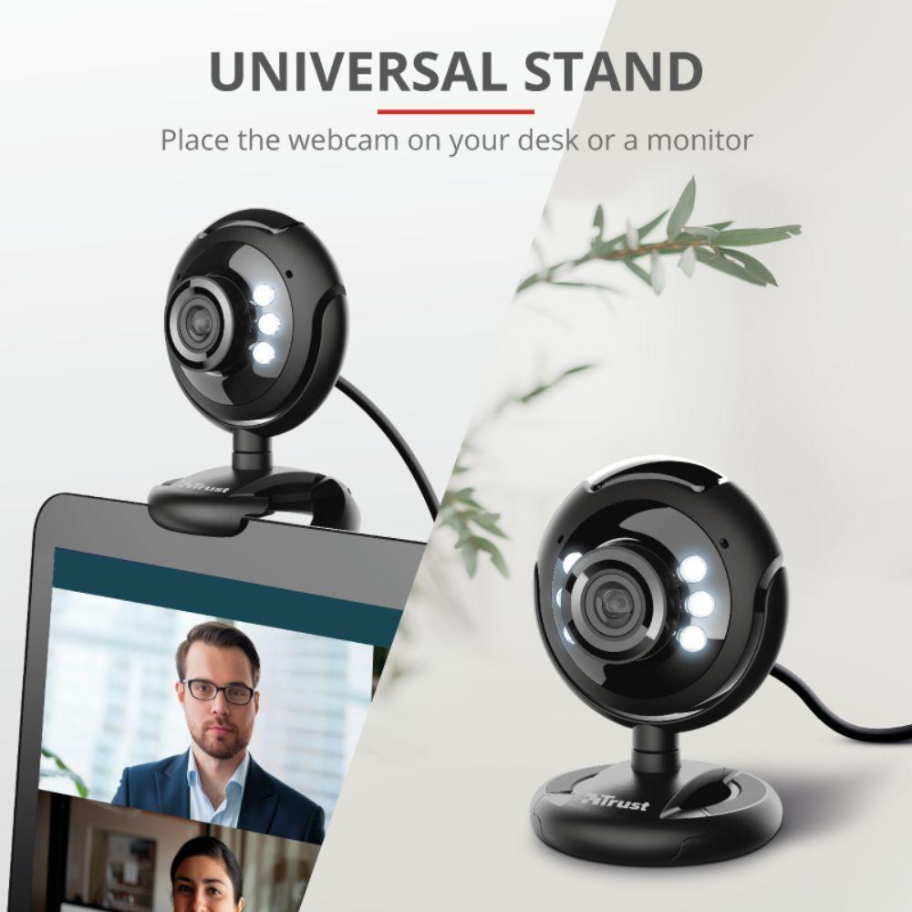 Webcam Pro Trust SpotLight con Led y Micrófono-8