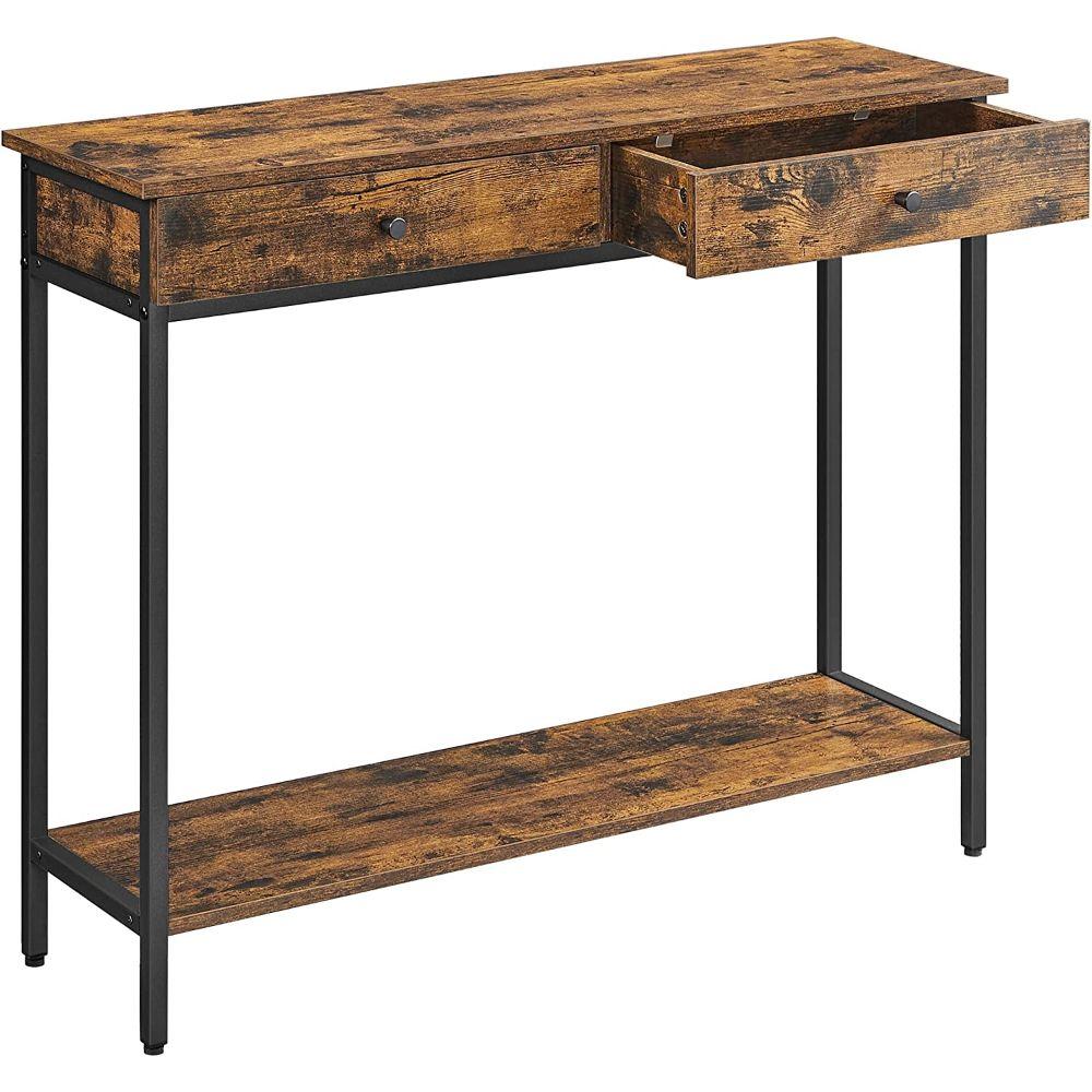 Mueble Recibidor Arrimo 2 Cajonera Bristol Estilo Industrial-0