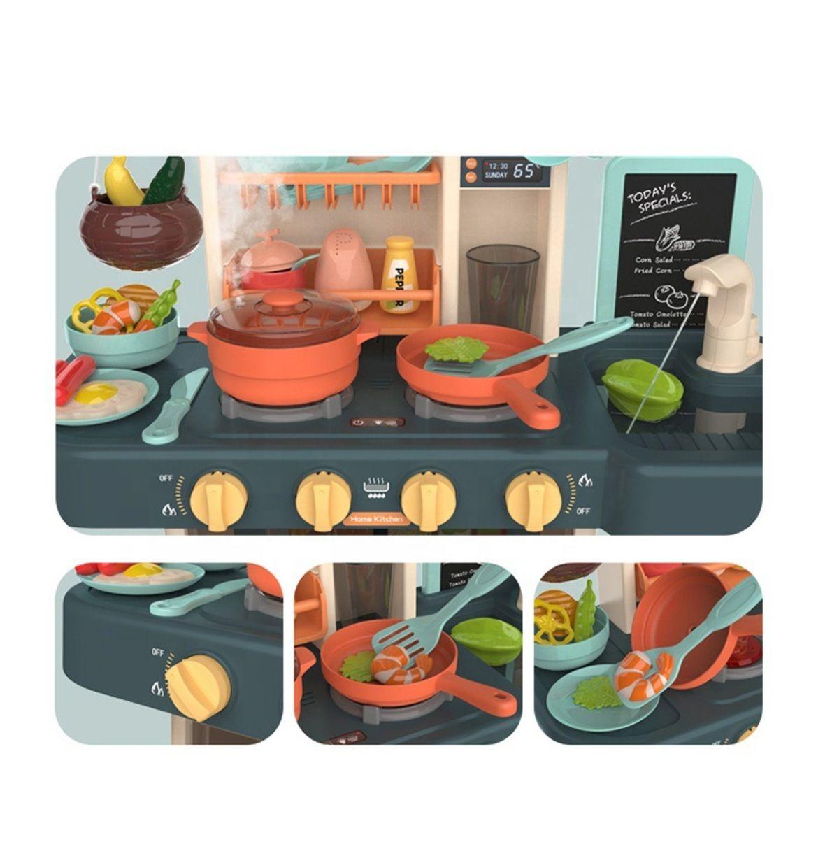 Cocina de Juguete Didáctica 72 cm de Alto Azul-1