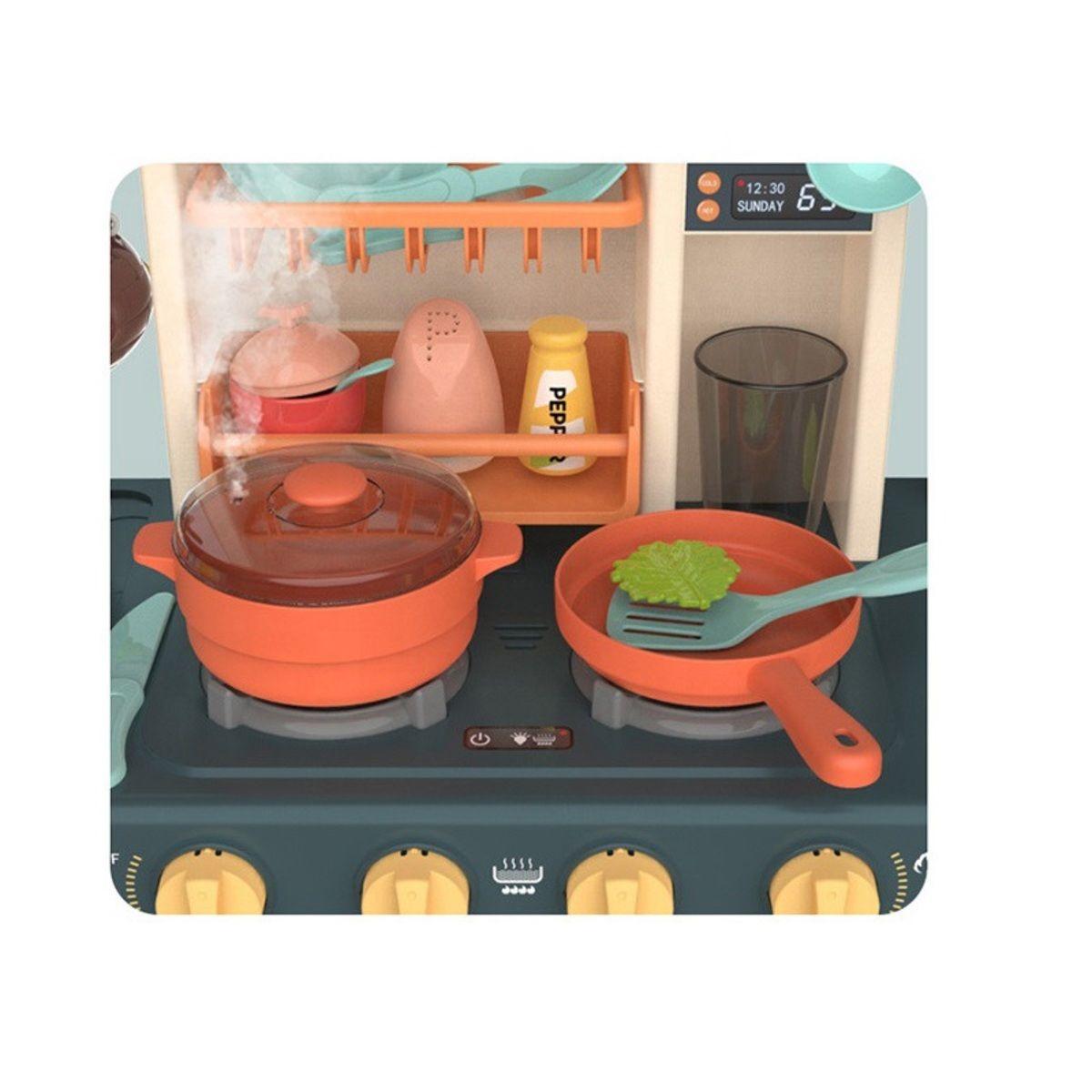 Cocina de Juguete Didáctica 72 cm de Alto Azul-2