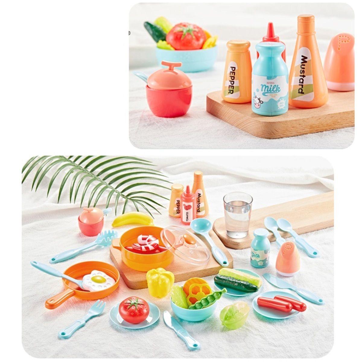 Cocina de Juguete Didáctica 72 cm de Alto Azul-3