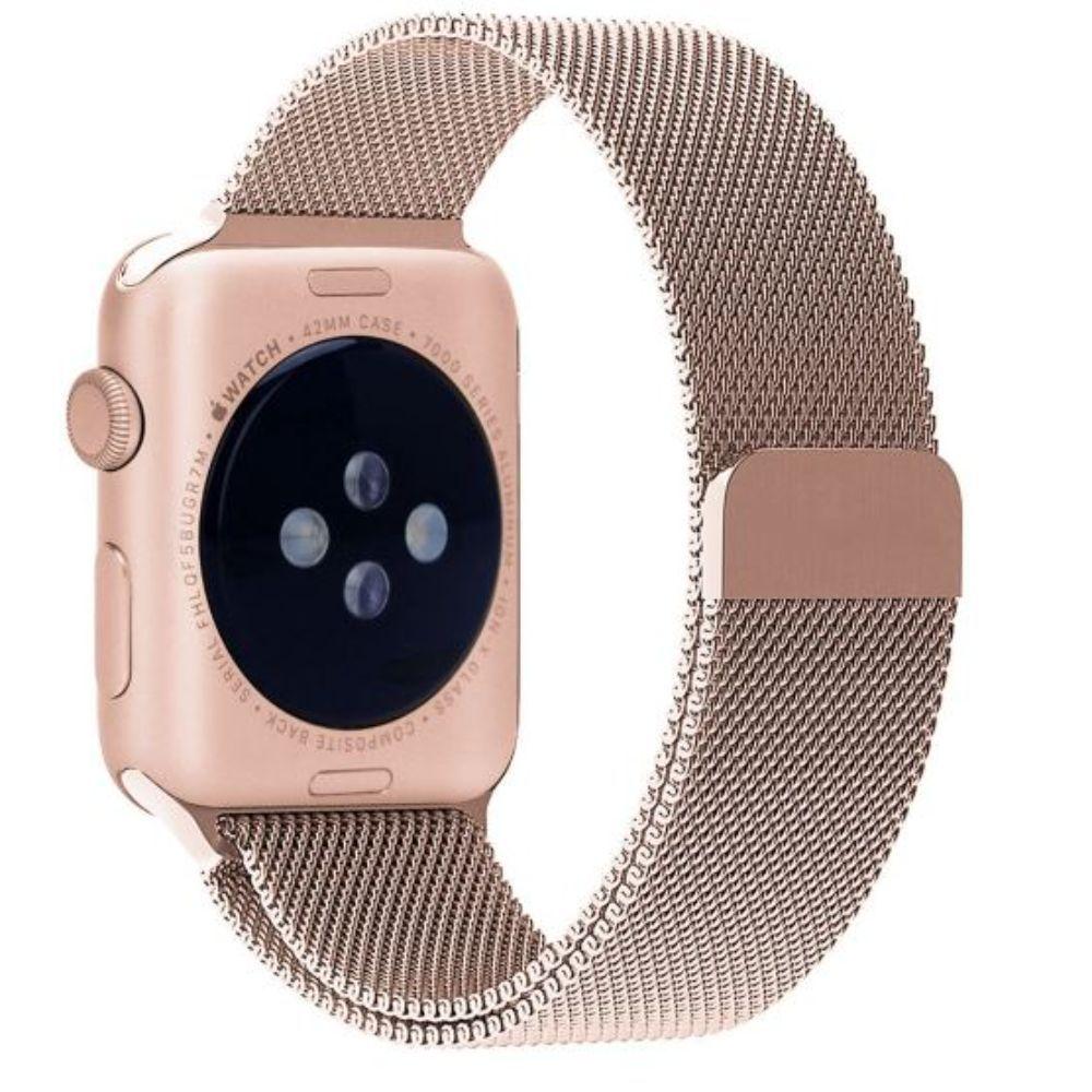 Correa Compatible Apple Watch Magnética Acero 38/40mm Rose-1