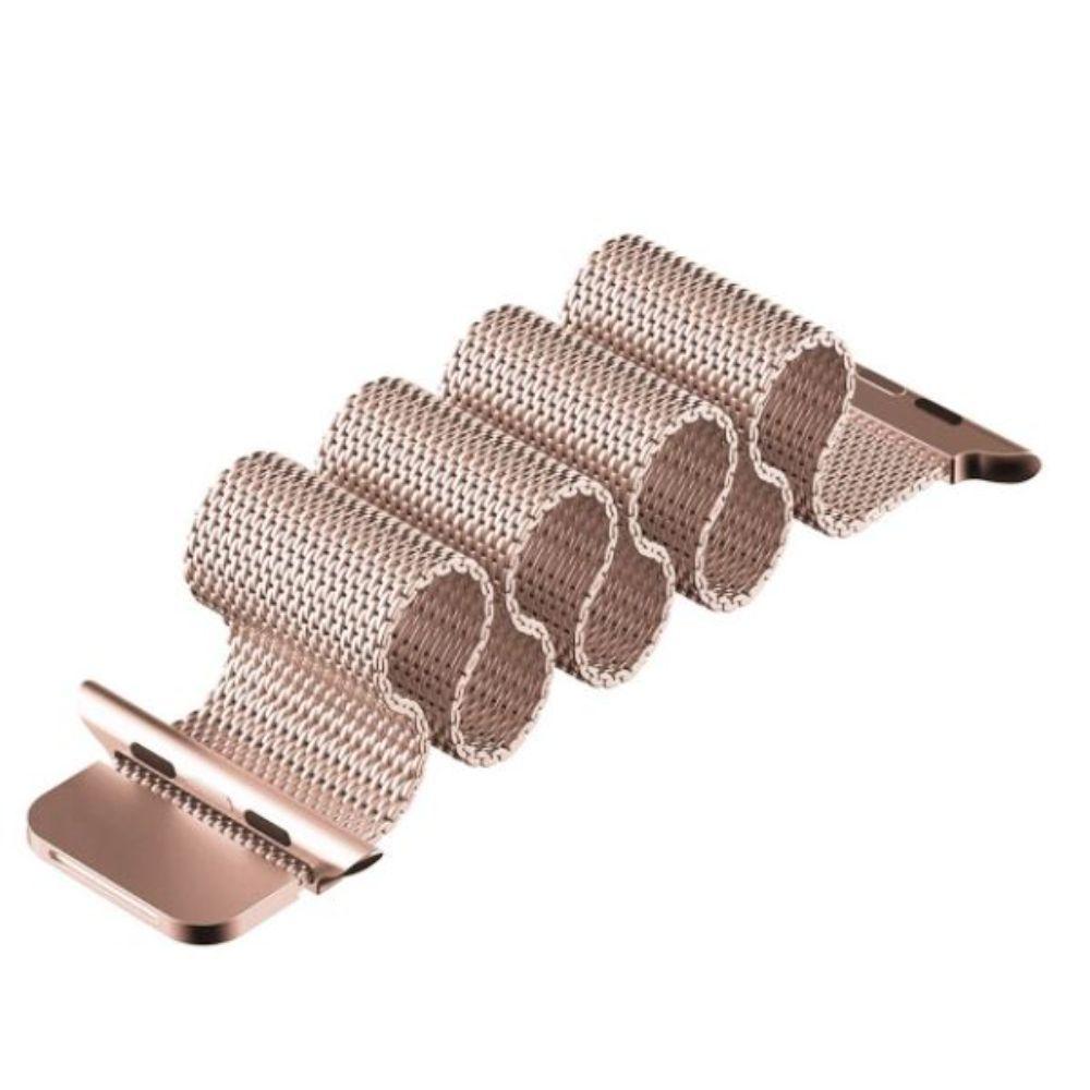 Correa Compatible Apple Watch Magnética Acero 38/40mm Rose-3