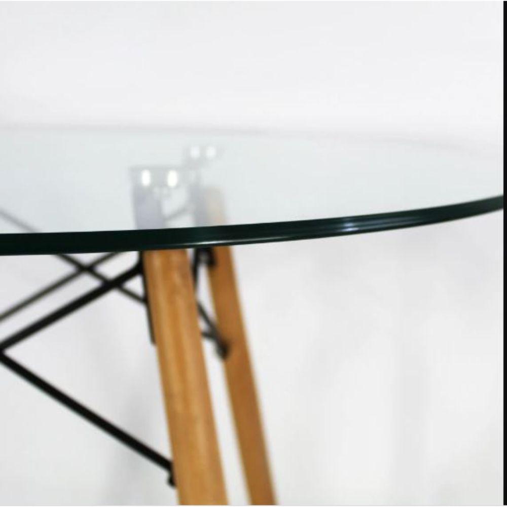 Mesa Eames Redonda 80 cm Vidrio Spacezat-2