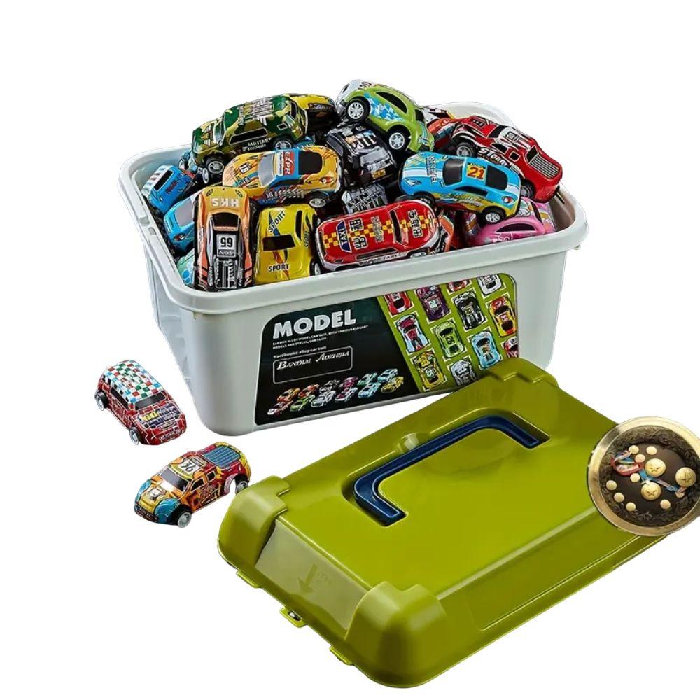 Set de 30 Autos a Fricción con Caja de almacenaje-0