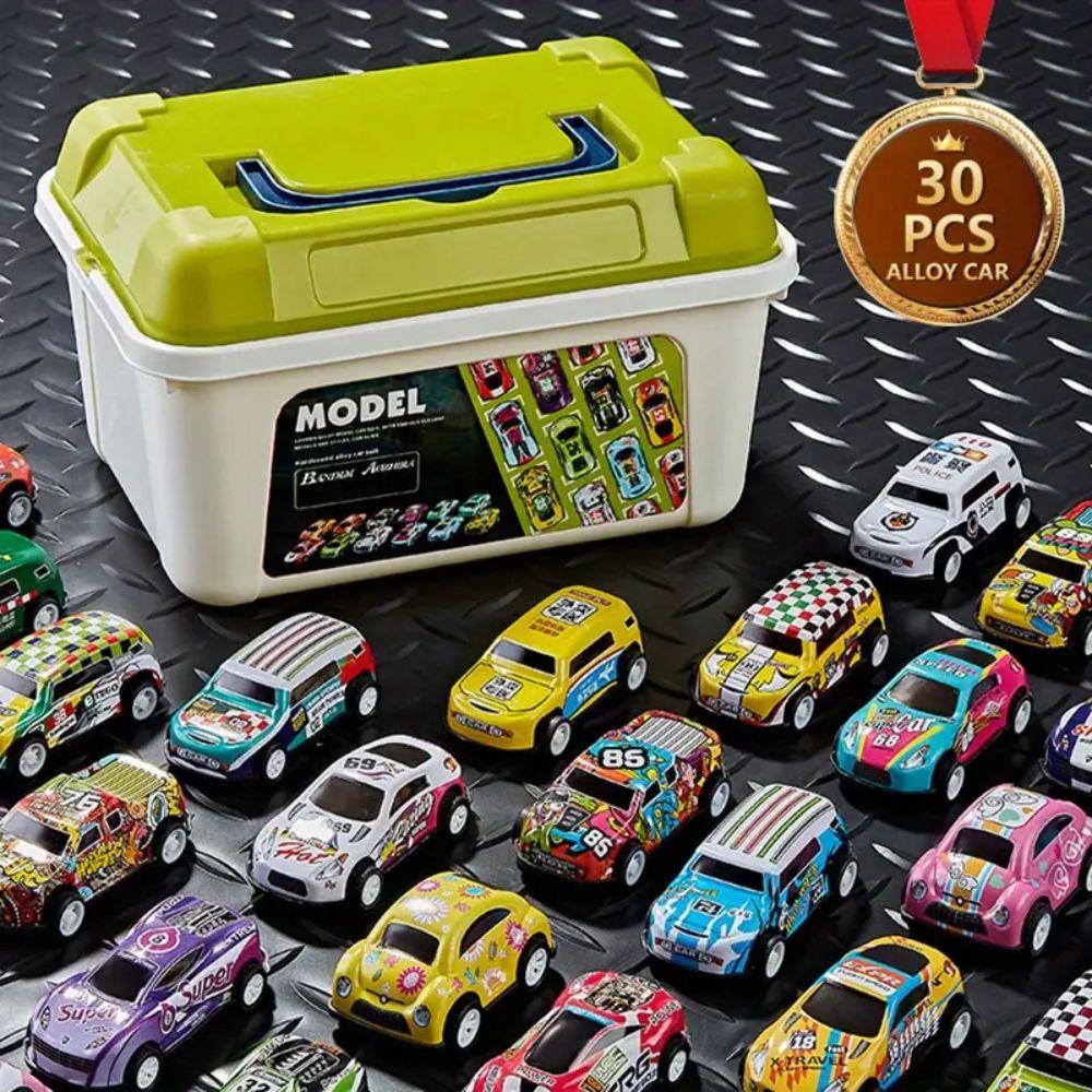 Set de 30 Autos a Fricción con Caja de almacenaje-1