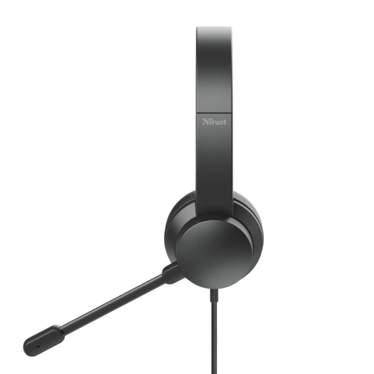 Audífonos USB con micrófono Teletrabajo Trust Rydo-3