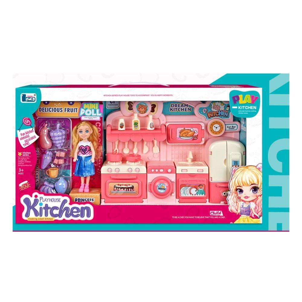 Set de Cocina y Muñecas Juguete Didáctico Mini Kitchen-1