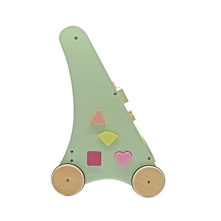 Correpasillo Andador Madera con Centro de Actividades Verde-2