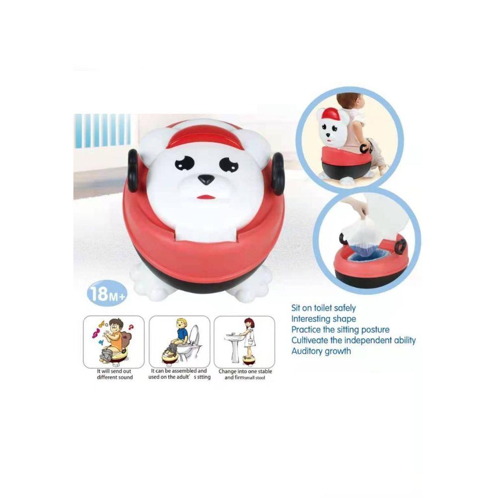 Pelela Bacinica de Entrenamiento para Niños con Musica Roja-1