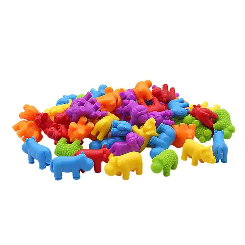 Juguete Clasificación Colores y Animalitos Montessori 36pcs-2